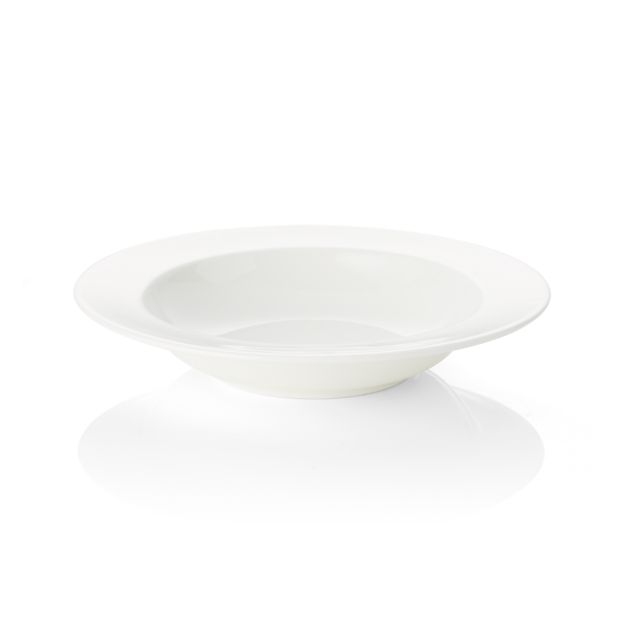 Bennett Rimmed Low Bowl from Crate and Barrel.