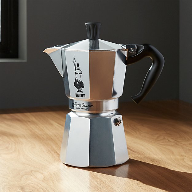 Bialetti ® Moka Aluminum 6-Cup Espresso Maker | Crate and Barrel