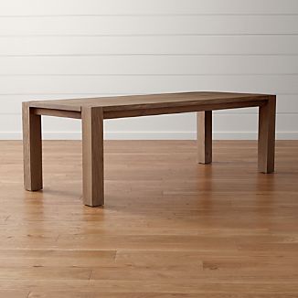 Oak Dining Tables Crate And Barrel Sur Smoke 90 5 Dining Table Add To Favorites