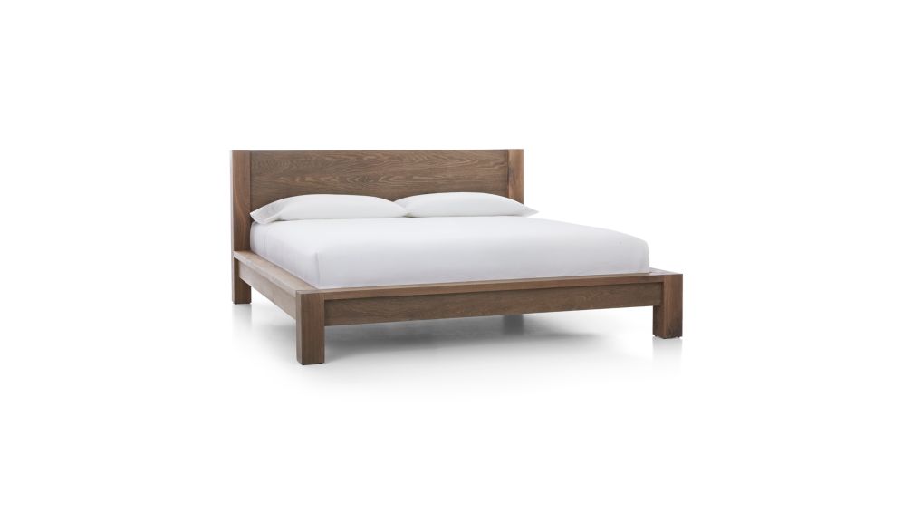 Big Sur Smoke King Bed in Beds & Headboards + Reviews Crate and Barrel