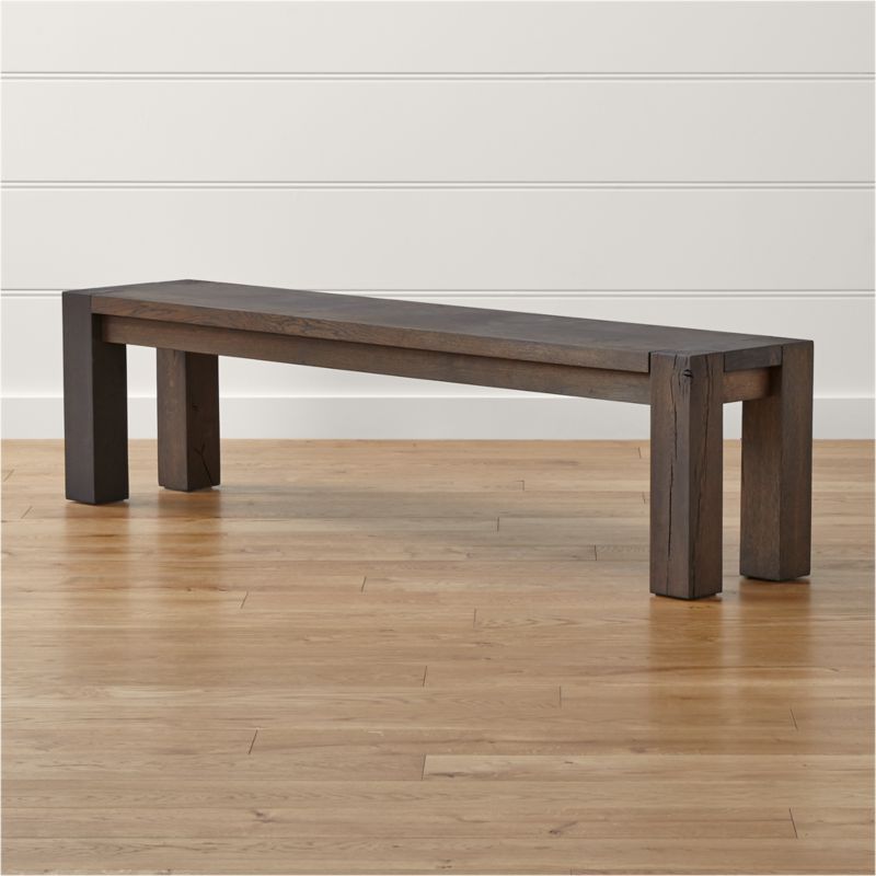 Big Sur Charcoal 71.5" Bench + Reviews Crate and Barrel