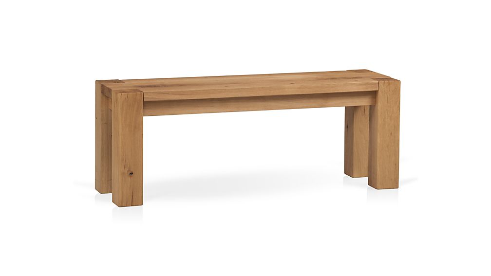 Big Sur Natural 48 White Oak Bench Reviews Crate And Barrel