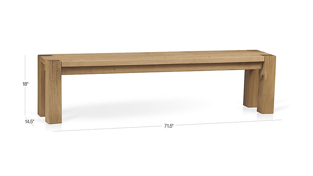 Sur Natural 71 5 Bench Reviews Crate And Barrel Tap To Zoom Image With Dimension For Sur Natural 71 5 Bench