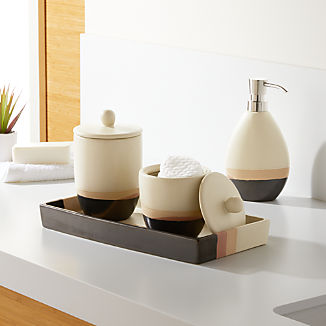 Bathroom Accessories And Furniture Crate Barrel Bijou Bath Accessories