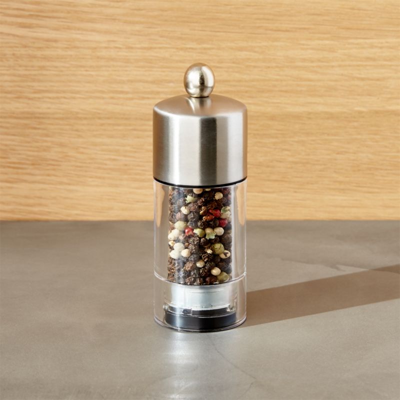 Biscayne Pepper Mill + Reviews Crate and Barrel