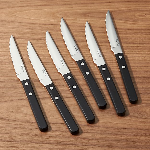 Robert Welch ® Bistro Steak Knives, Set of 6 Crate and Barrel