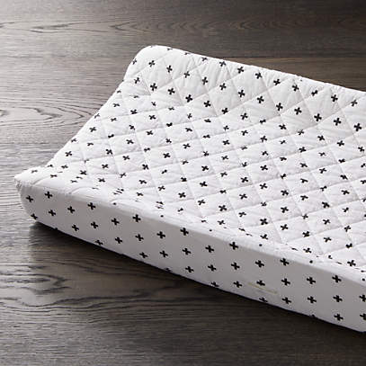 black and white changing mat