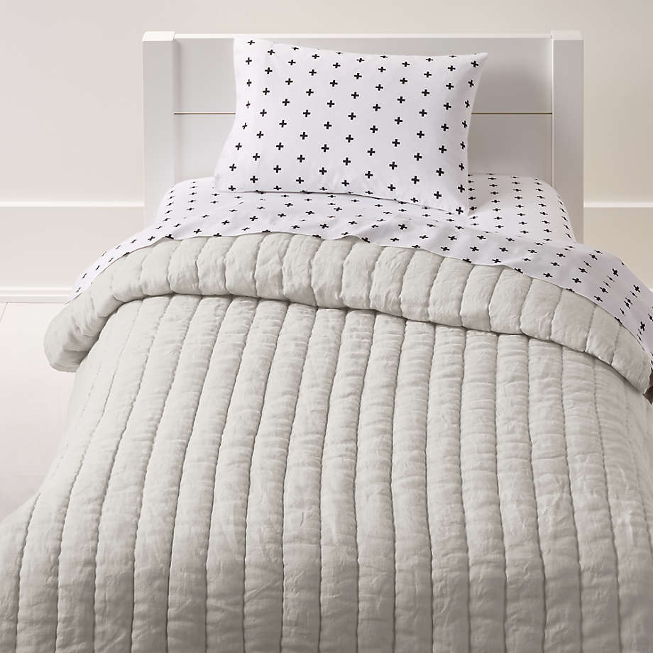 grey childrens bedding