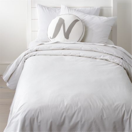 Organic Swiss Dot Twin Duvet Cover Reviews Crate And Barrel