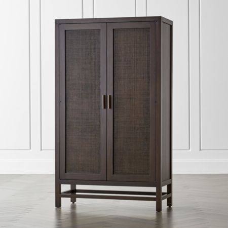 Blake Carbon 2 Door Cabinet Reviews Crate And Barrel