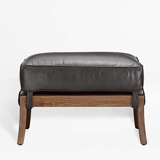 Teak Ottomans Crate and Barrel