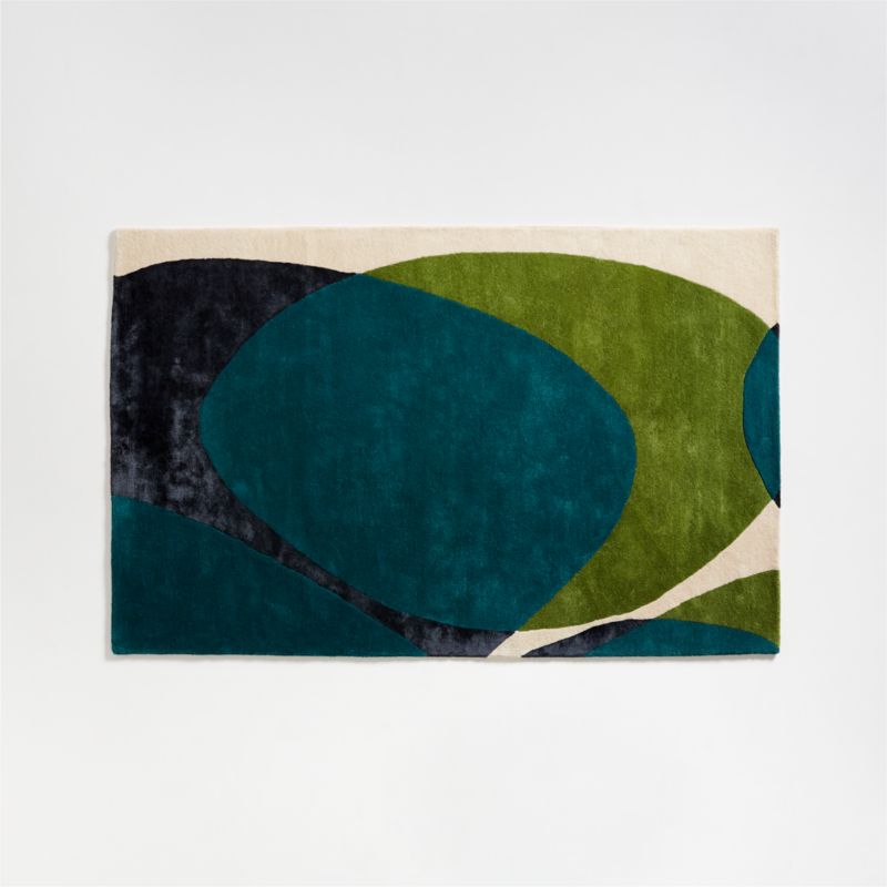 Blue and Green Rug 8'x10' + Reviews Crate and Barrel