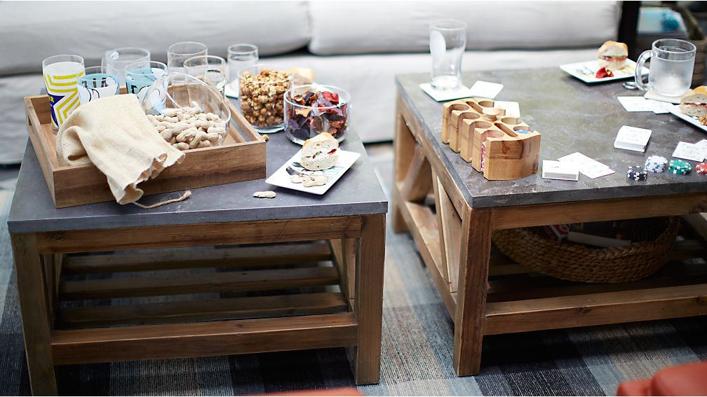 Bluestone Square Coffee Table Crate and Barrel