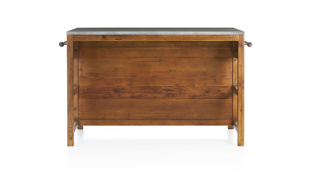 Bluestone Reclaimed Wood Large Kitchen Island Crate and Barrel