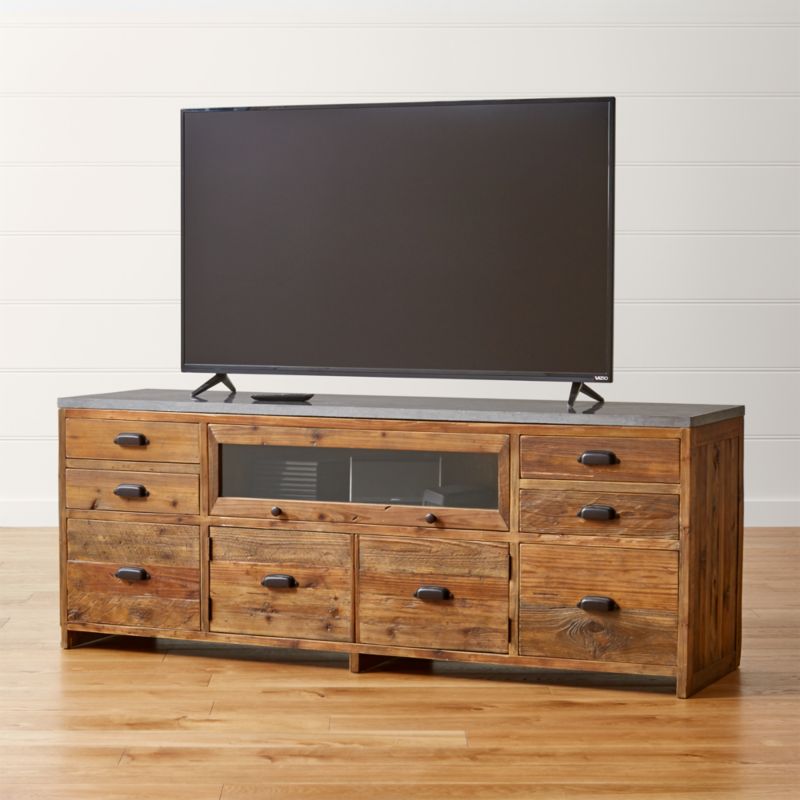 Bluestone Reclaimed Wood Media Console + Reviews | Crate ...