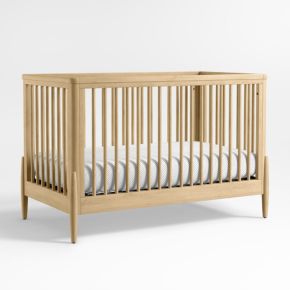 Image of Bodie Natural Oak Wood Convertible Crib