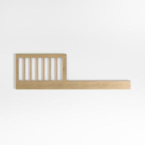 Image of Bodie Natural Oak Wood Toddler Bed Rail