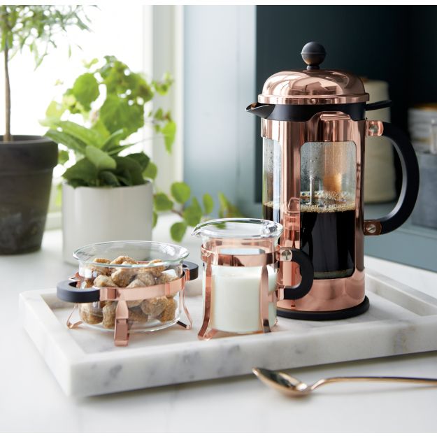 Bodum Chambord Copper 34 Ounce French Press Crate and Barrel