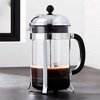 French Press And Pour Over Coffee Makers Crate Barrel Bodum Chambord 51 Ounce French Press