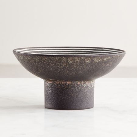 Bolton Black And White Decorative Bowl Reviews Crate And Barrel