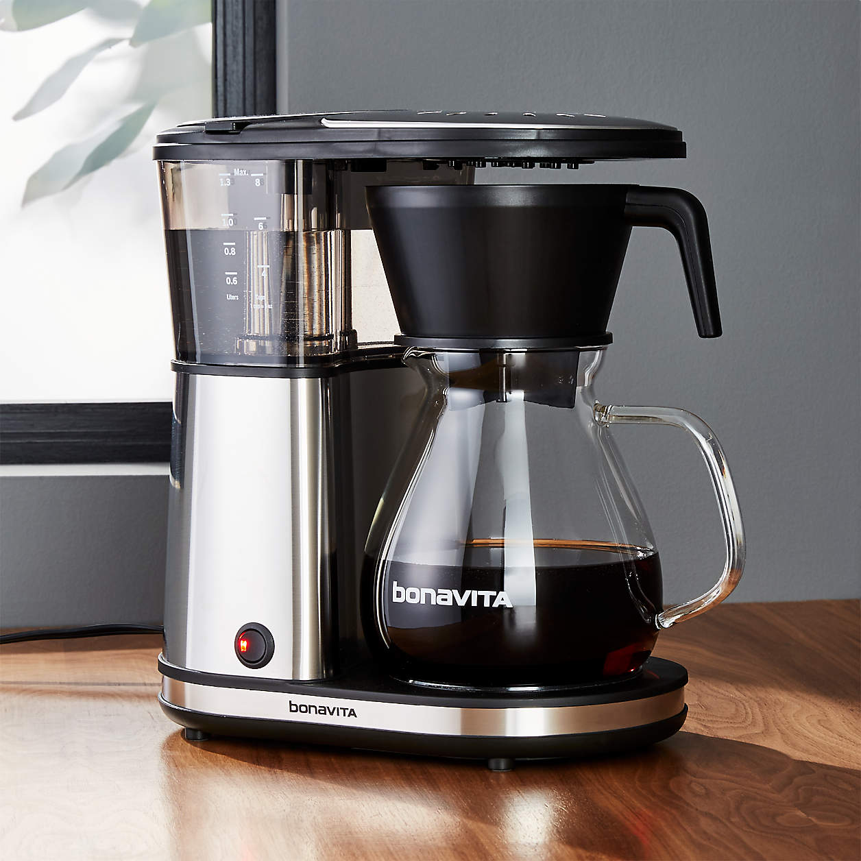 Bonavita 8Cup Glass Carafe Coffee Maker + Reviews Crate and Barrel