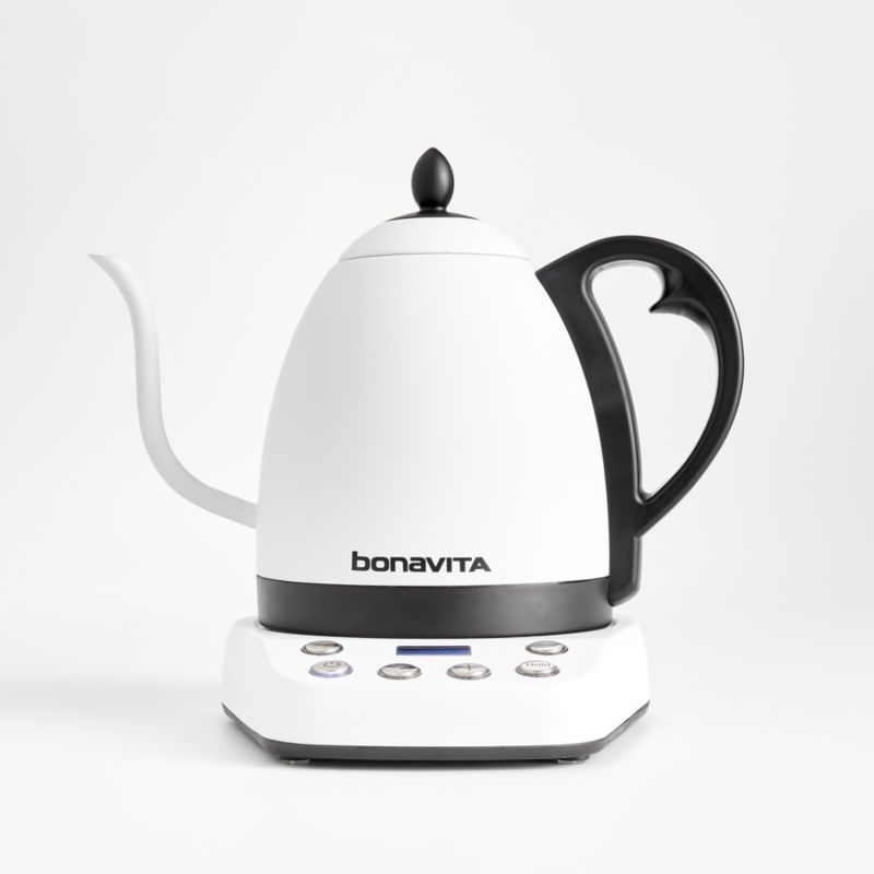 Bonavita Interurban 1 Liter Digital Matte White Gooseneck Kettle