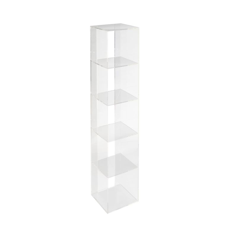 Acrylic Shelf Bookcase Reviews Crate And Barrel