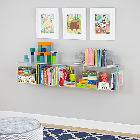 acrylic bookshelves nursery