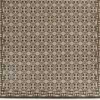 Bordeaux Wool Traditional Espresso Brown Rug Swatch 12"x18"