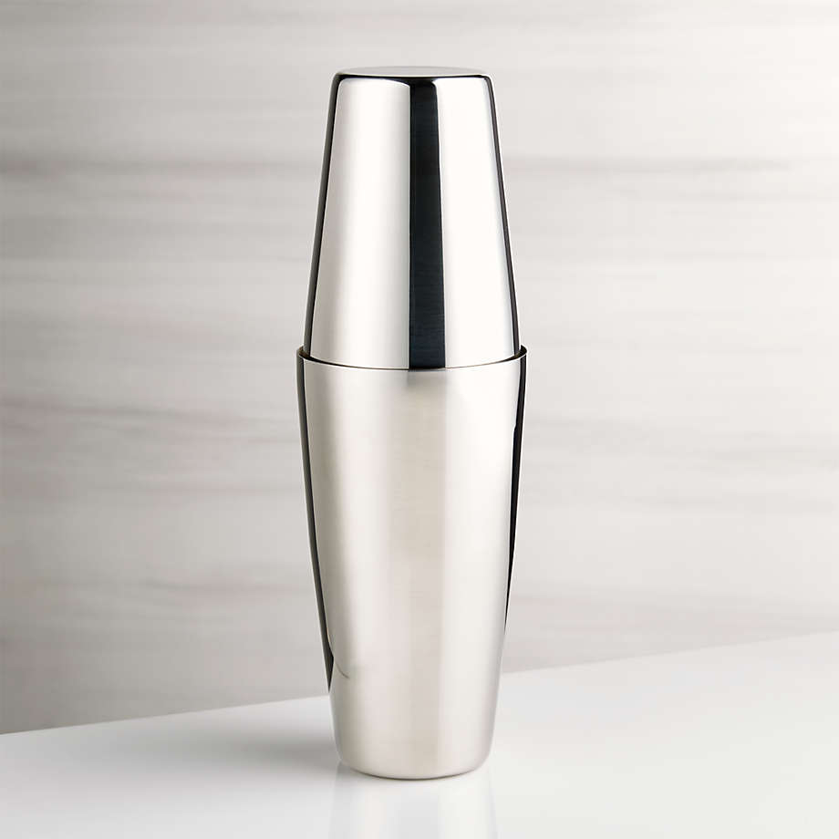 Stainless Steel Boston Shaker + Reviews | Crate and Barrel