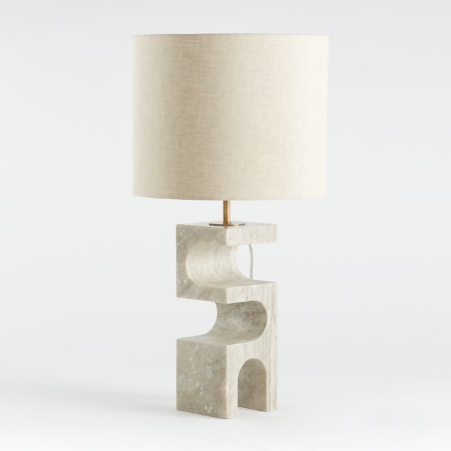 Online Designer Combined Living/Dining Boveda Stone Table Lamp