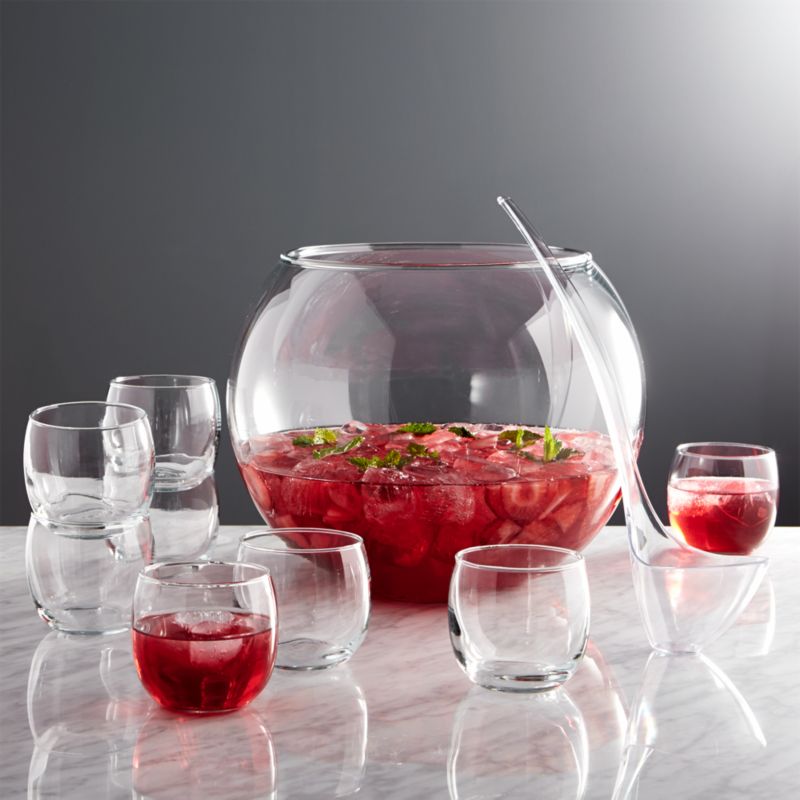 Glass Punch Bowl Set | Crate and Barrel