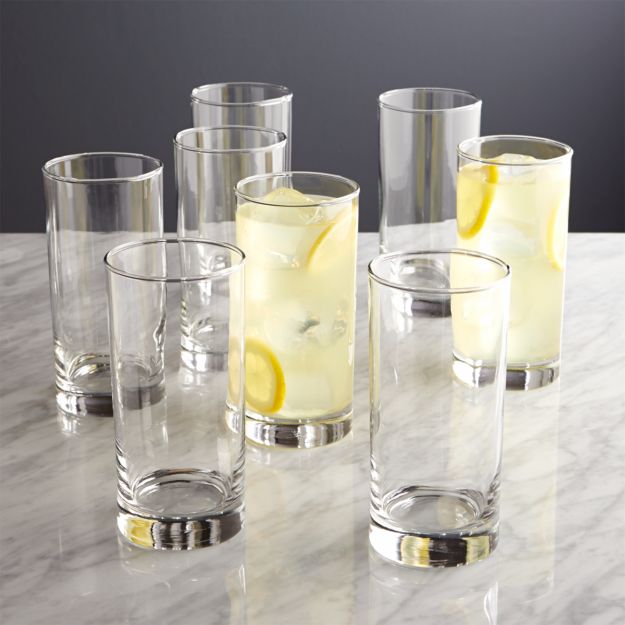 Highball Glass Set of 8 + Reviews Crate and Barrel