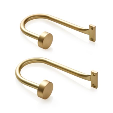 Brass Tiebacks Set Of 2 Reviews Crate And Barrel