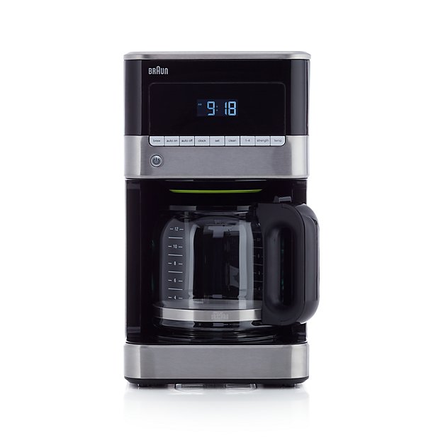 Braun 12-Cup Stainless Steel Coffee Maker | Crate and Barrel