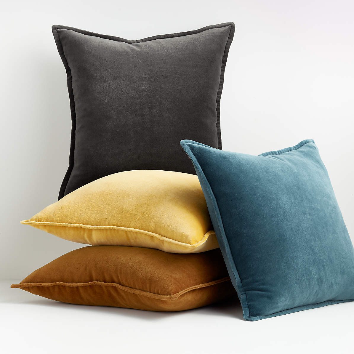 cotton velvet pillows