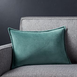 Brenner Slate Grey 18"x12" Velvet Pillow
