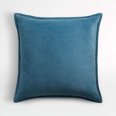 teal velvet pillow