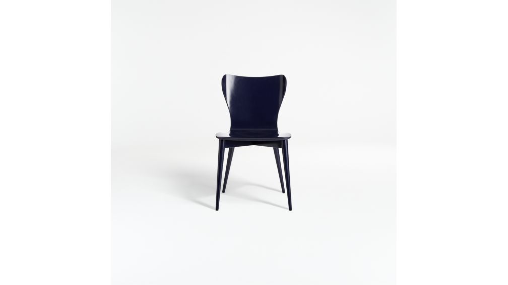 Brera Indigo Bentwood Dining Chair + Reviews Crate and Barrel