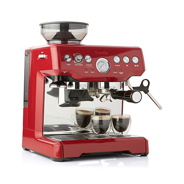 Breville Red Barista Express Espresso Machine | Crate and