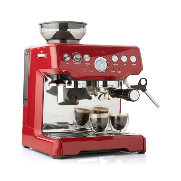 Breville Red Barista Express Espresso Machine | Crate and