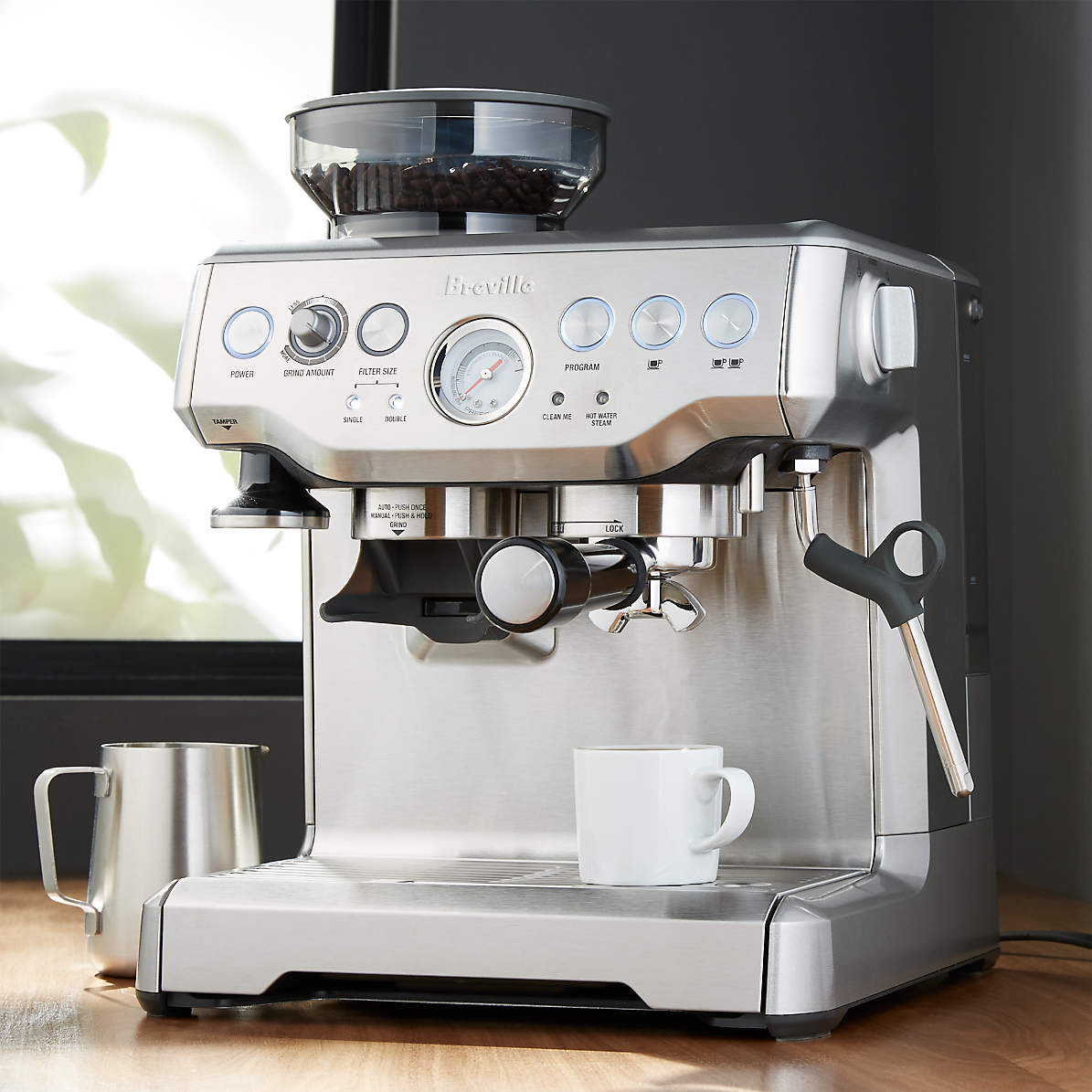 Breville Barista Express Espresso Machine Reviews Crate And Barrel,How To Grow Cilantro Indoors