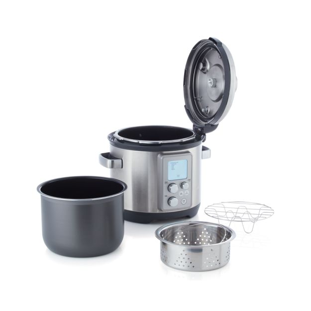 Breville Pressure Cooker Fast Slow Cooker + Reviews Crate and Barrel