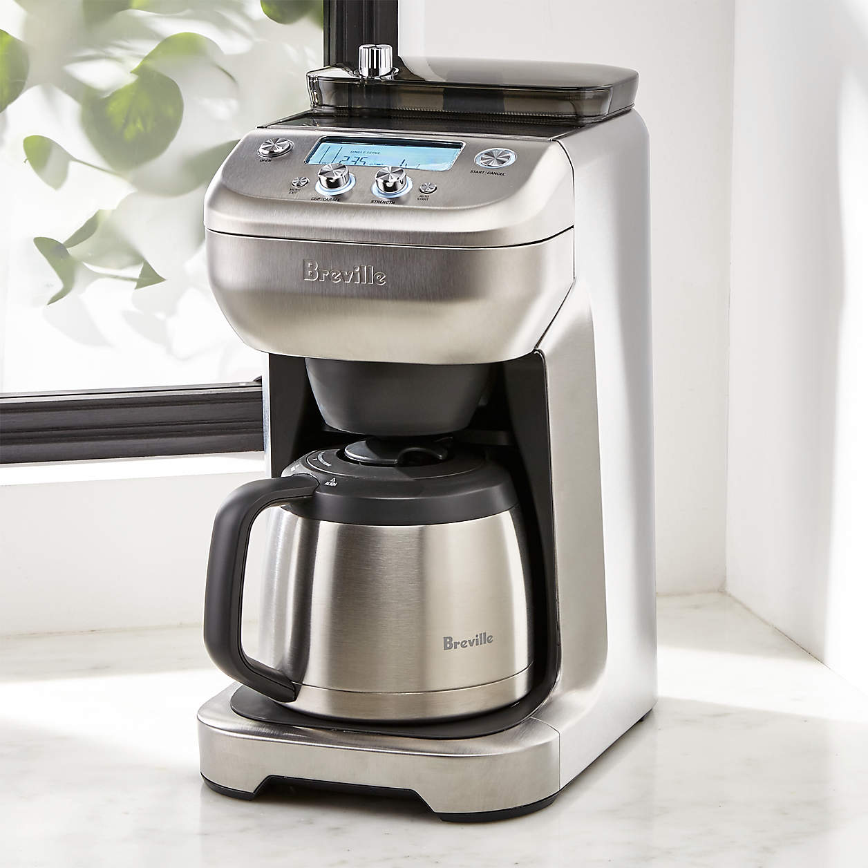 Breville 12Cup Grind Control Coffee Maker + Reviews Crate and Barrel