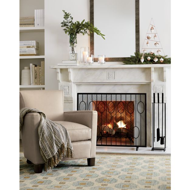 Black Fireplace Tools Crate and Barrel