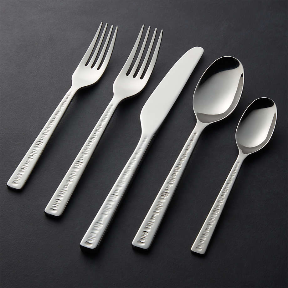 Brickton Mirror Flatware 5Piece Placesetting + Reviews Crate and
