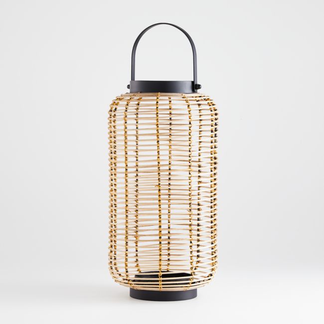 Online Designer Patio Brigton Rattan Lantern 16