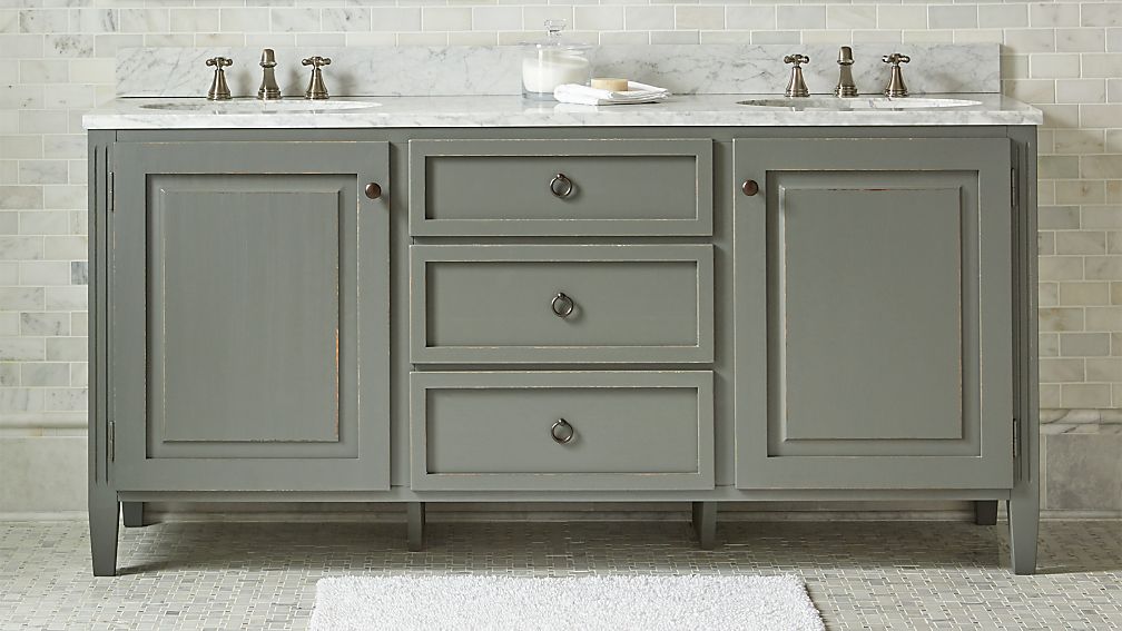 britta double vanity + reviews | crate and barrel