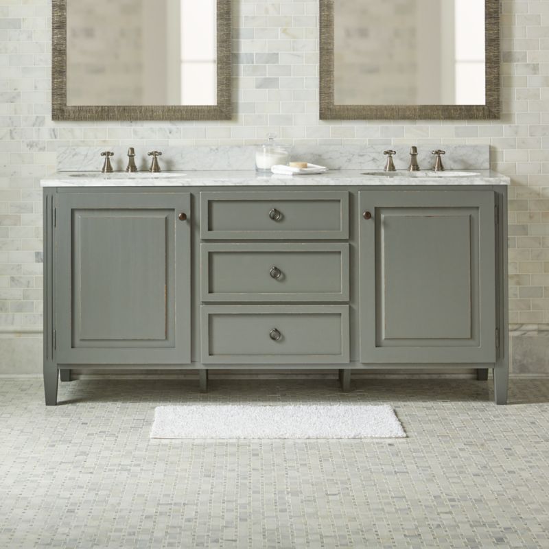 britta double vanity + reviews | crate and barrel