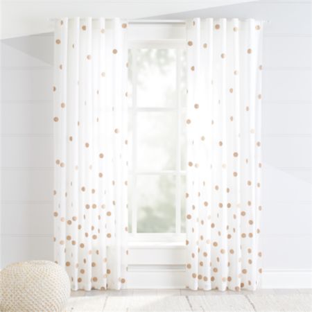Bronze Polka Dot Curtains Crate And Barrel